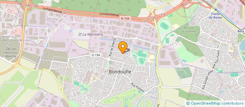 localisation de l'entreprise SCI SB PW à BONDOUFLE