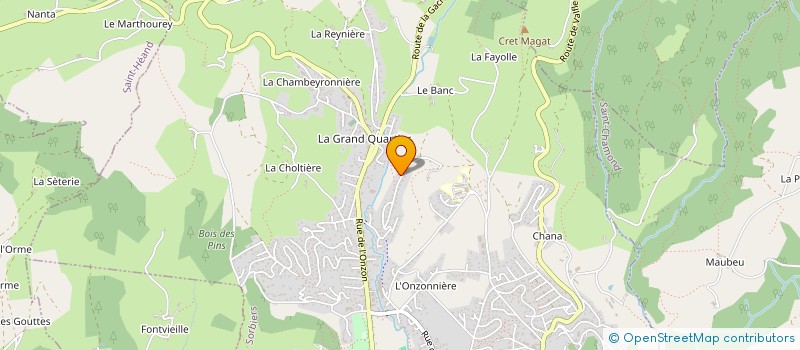 localisation de l'entreprise SCI SB2E  SORBIERS