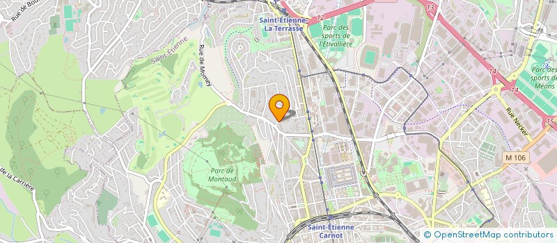 localisation de l'entreprise SCI SB2F  SAINT-ETIENNE