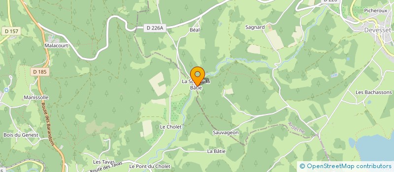 localisation de l'entreprise SCI SB2J DREAM  DEVESSET