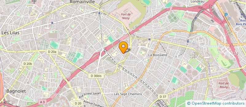 localisation de l'entreprise SCI SB2Y à ROMAINVILLE