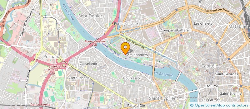 localisation de l'entreprise SCI SBA à TOULOUSE