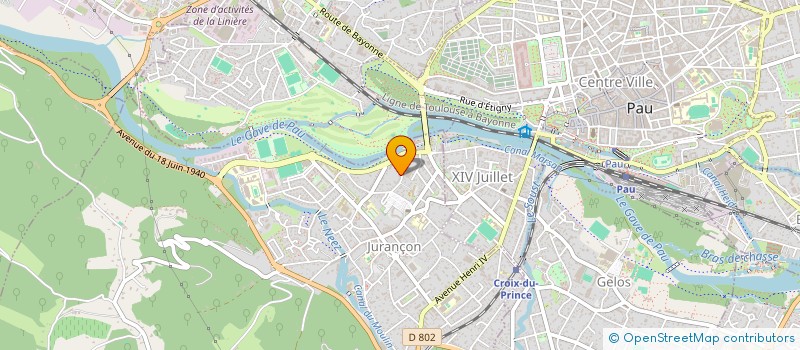 localisation de l'entreprise SCI SBB à JURANCON