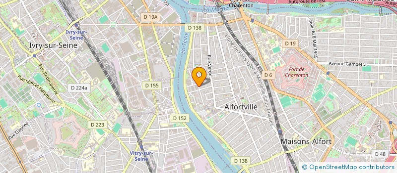 localisation de l'entreprise SCI SBCR à ALFORTVILLE