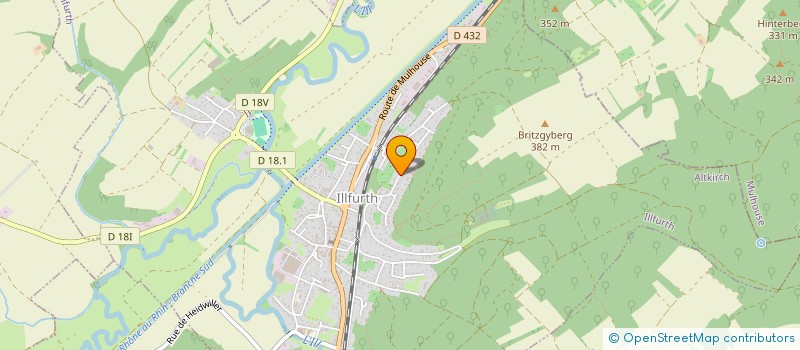 localisation de l'entreprise SCI SBD  ILLFURTH