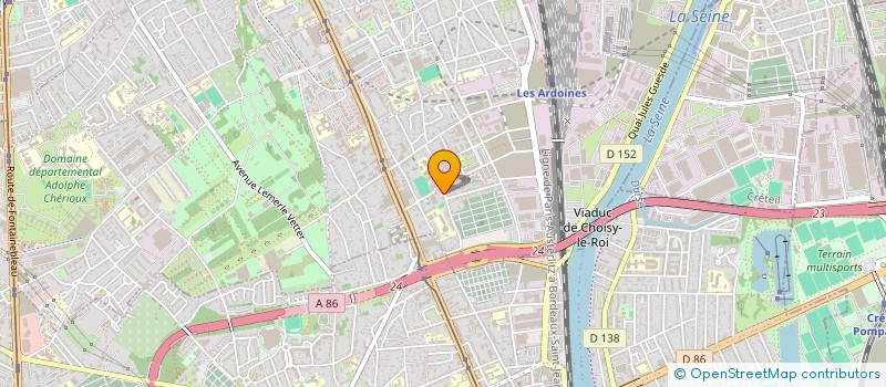 localisation de l'entreprise SCI SBD  VITRY-SUR-SEINE