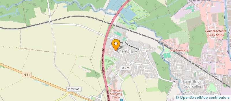 localisation de l'entreprise SCI SBDP  CHAMPIGNY