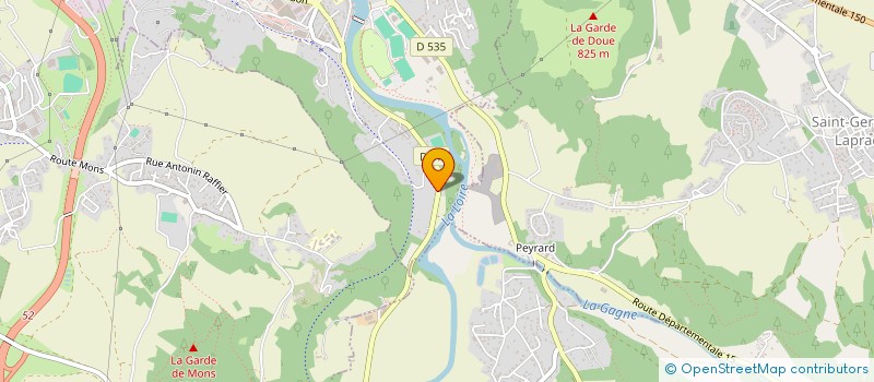 localisation de l'entreprise SCI SBDS LA LIBERTE  BRIVES-CHARENSAC