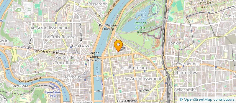 localisation de l'entreprise SCI SBEC  LYON 6EME