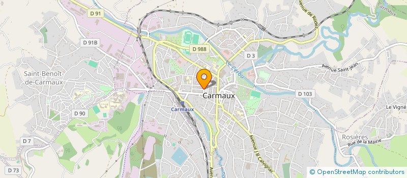 localisation de l'entreprise SCI SBG à CARMAUX