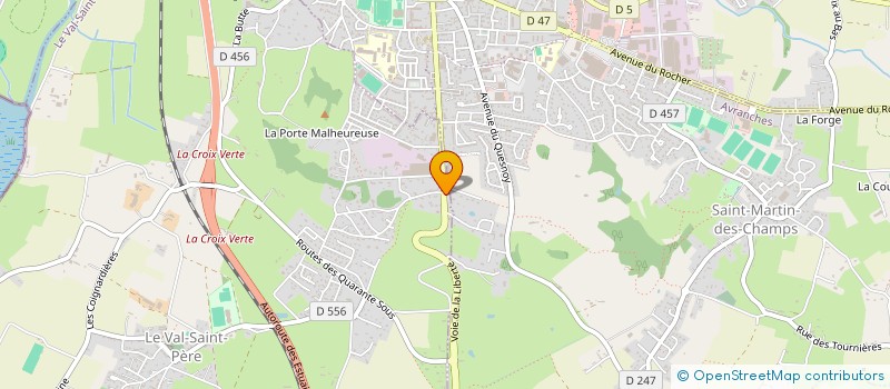 localisation de l'entreprise SCI SBG  LE VAL-SAINT-PERE