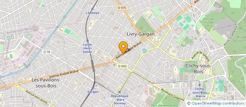 localisation de l'entreprise SCI SBGA à LIVRY-GARGAN