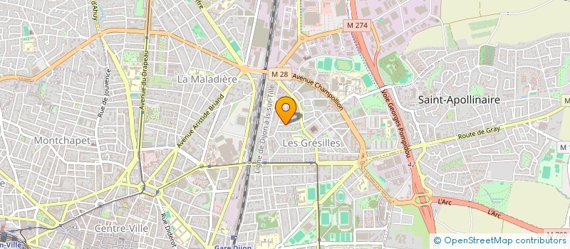 localisation de l'entreprise SCI SBIRI MRHK à DIJON