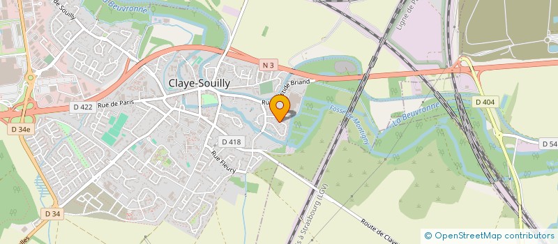 localisation de l'entreprise SCI SBJ IMMO  CLAYE-SOUILLY