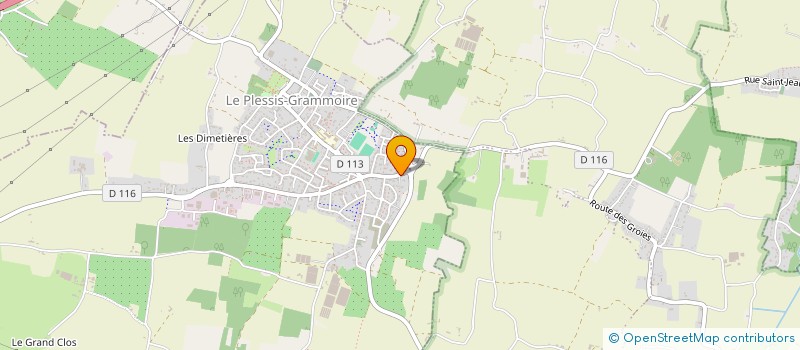 localisation de l'entreprise SCI SBJT  LE PLESSIS-GRAMMOIRE