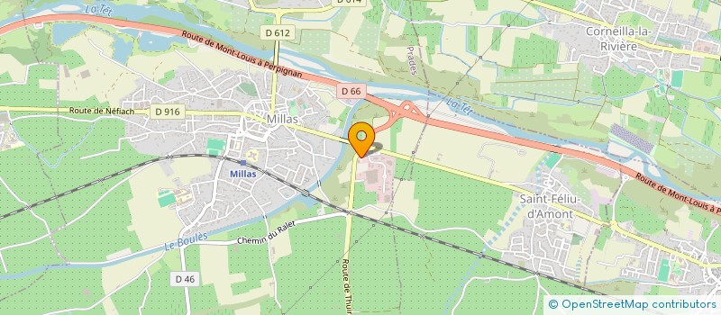 localisation de l'entreprise SCI SBL  MILLAS