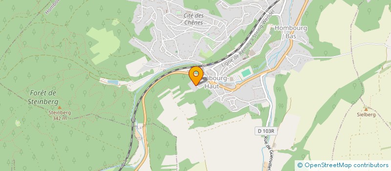 localisation de l'entreprise SCI SBM  HOMBOURG-HAUT