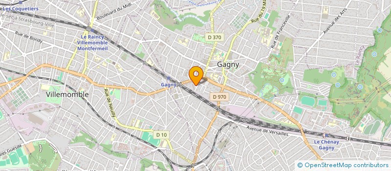 localisation de l'entreprise SCI SBM à GAGNY