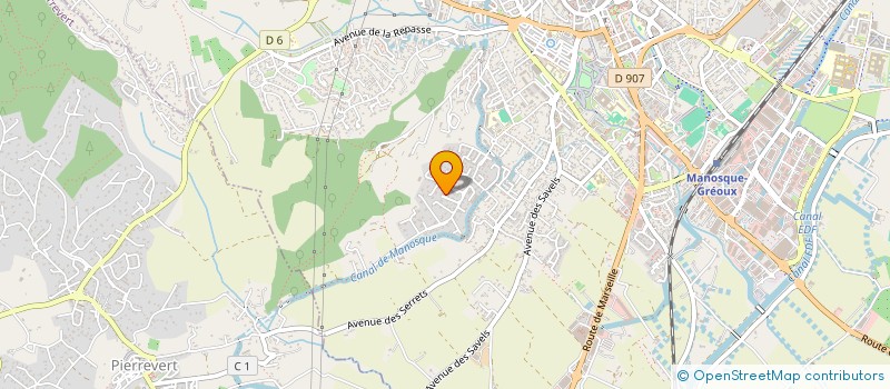 localisation de l'entreprise SCI SBPI à MANOSQUE