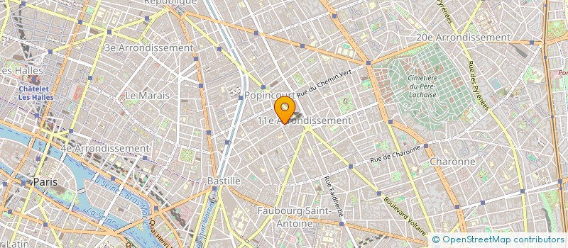 localisation de l'entreprise SCI SBRAGGIA  PARIS