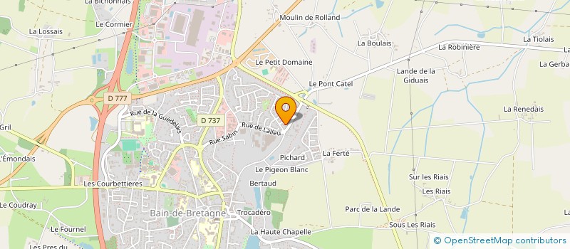 localisation de l'entreprise SCI SBRIAND  BAIN-DE-BRETAGNE