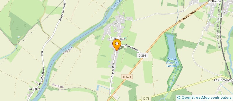 localisation de l'entreprise SCI SBSC  PONTOUX