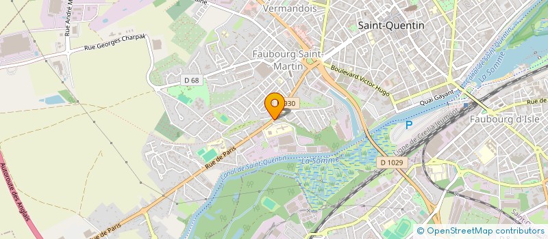 localisation de l'entreprise SCI SBT à SAINT-QUENTIN
