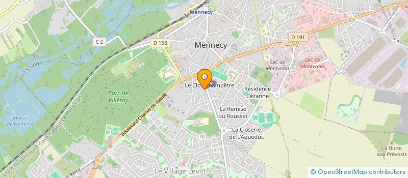 localisation de l'entreprise SCI SC  MENNECY