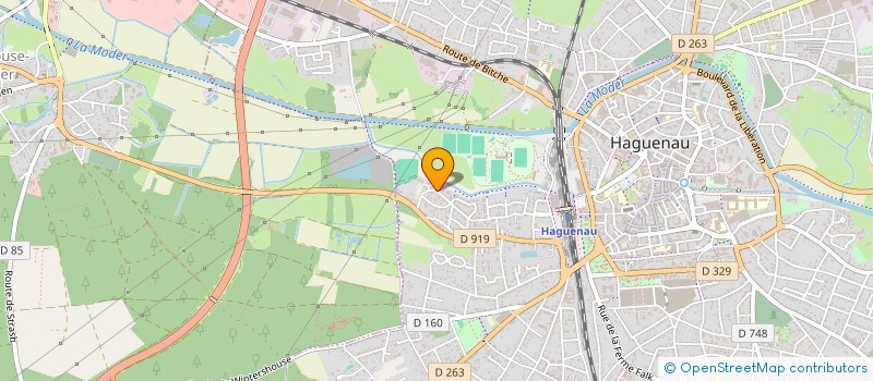 localisation de l'entreprise SCI SC  HAGUENAU