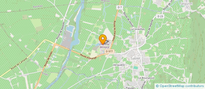 localisation de l'entreprise SCI SC  SABLET