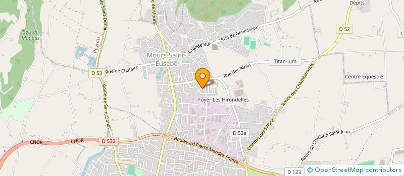 localisation de l'entreprise SCI SC VERDUN  MOURS-SAINT-EUSEBE