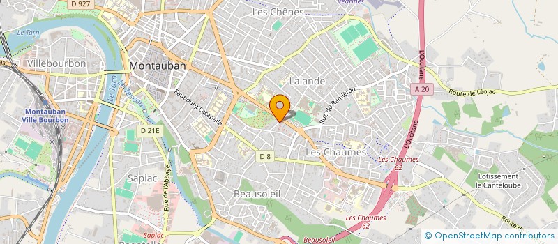 localisation de l'entreprise SCI SC2  MONTAUBAN