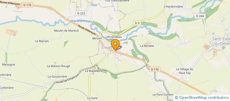 localisation de l'entreprise SCI SC2I  COUPTRAIN