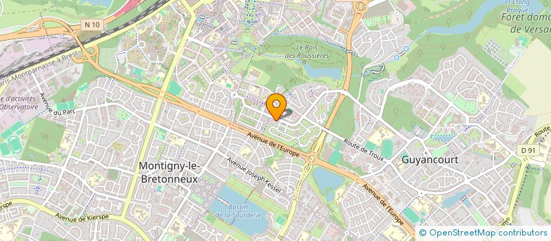 localisation de l'entreprise SCI SCAAS  GUYANCOURT