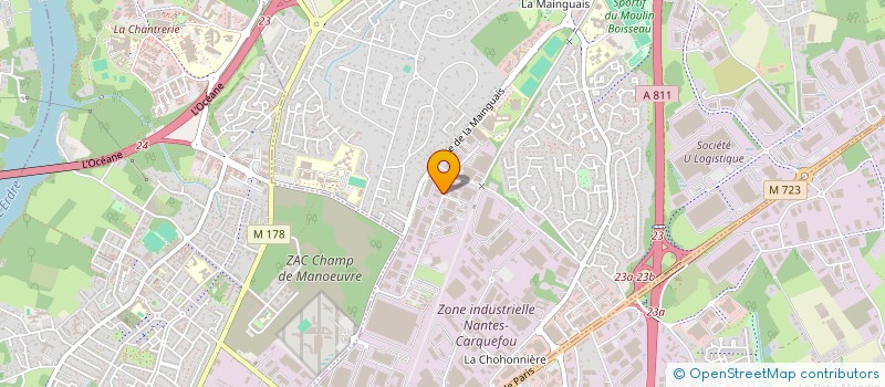 localisation de l'entreprise SCI SCADONE  CARQUEFOU