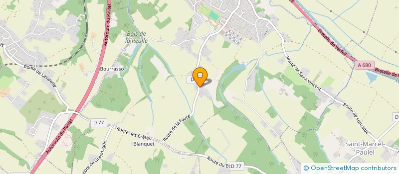 localisation de l'entreprise SCI SCAF-LACROIX  GRAGNAGUE