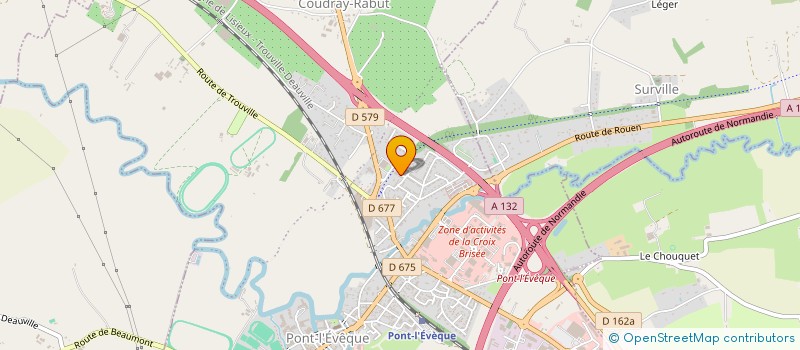 localisation de l'entreprise SCI SCAFEB  PONT L'EVEQUE