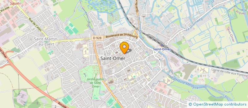 localisation de l'entreprise SCI SCAL PONSEEL  SAINT OMER