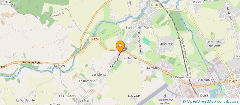 localisation de l'entreprise SCI SCALENN à LA LANDE-PATRY