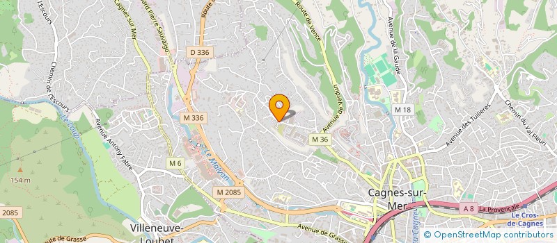 localisation de l'entreprise SCI SCALIERO  CAGNES-SUR-MER