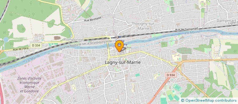 localisation de l'entreprise SCI SCAMEAQUE  LAGNY-SUR-MARNE