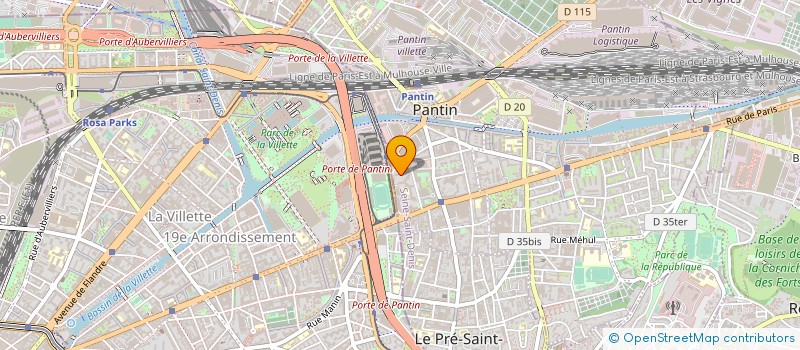 localisation de l'entreprise SCI SCANDICCI à PANTIN
