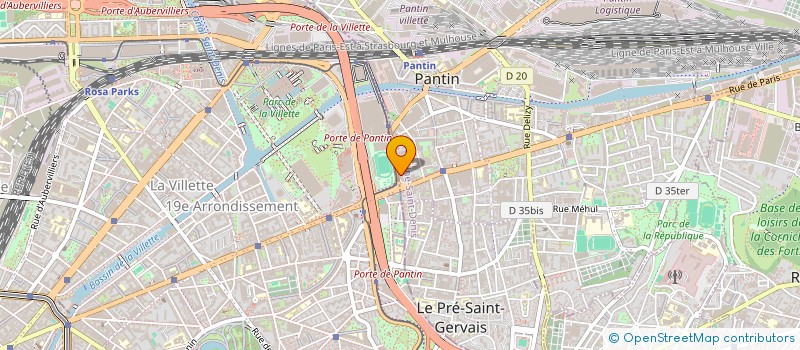 localisation de l'entreprise SCI SCANDICCI à PANTIN