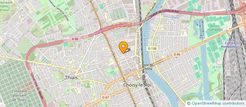localisation de l'entreprise SCI SCAP-MIRABEAU à CHOISY-LE-ROI