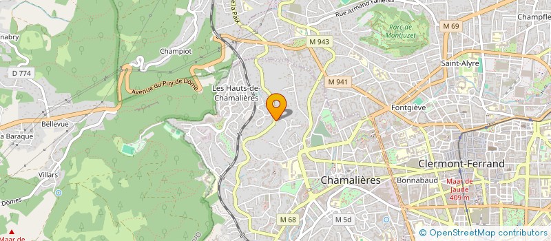 localisation de l'entreprise SCI SCAPA  CHAMALIERES