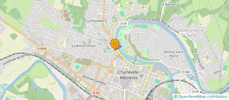 localisation de l'entreprise SCI SCAPULA à CHARLEVILLE-MEZIERES