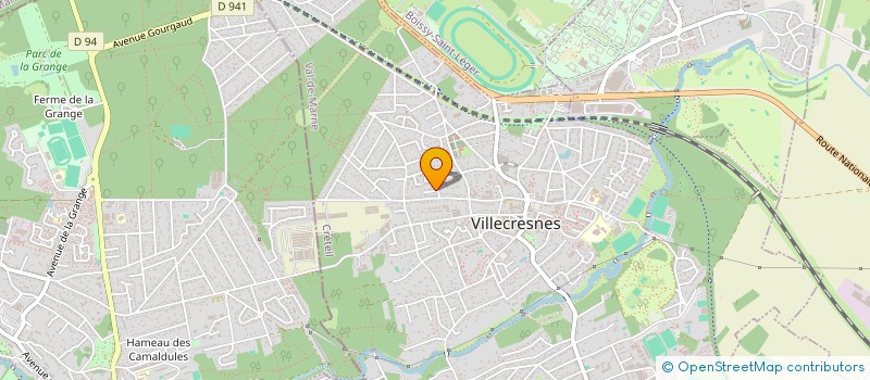 localisation de l'entreprise SCI SCAR  VILLECRESNES