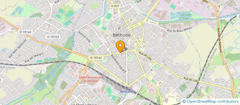 localisation de l'entreprise SCI SCAR  BETHUNE