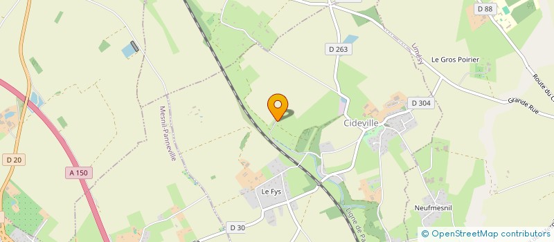 localisation de l'entreprise SCI SCARA  CIDEVILLE