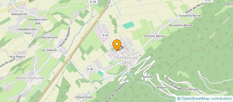 localisation de l'entreprise SCI SCARABEE  CHAMOUX-SUR-GELON